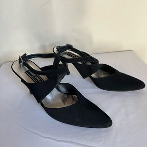 Stuart Weitzman Black Ankle Strap Size 8 AA